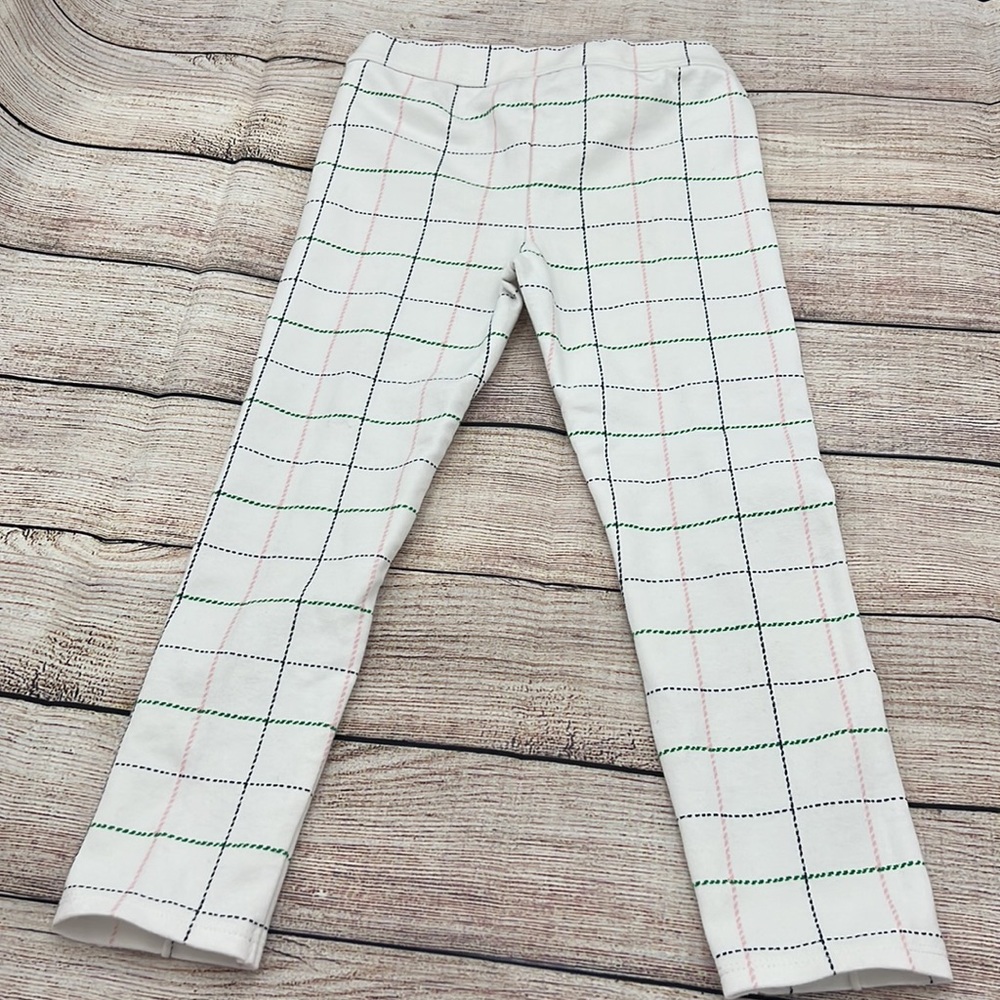 Janie and Jack Plaid White Pant Sz 4 - Picture 2 of 6
